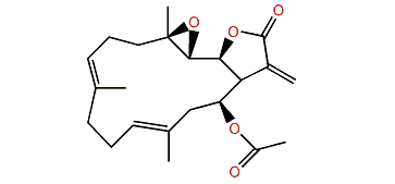 (7E,11E,1R,2S,3R,4R,14S)-14-Acetoxy-3,4-epoxycembra-7,11,15-triene-17,2-olide