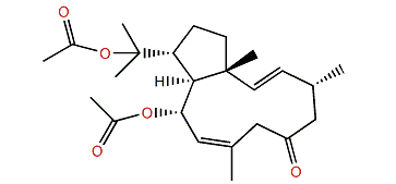 (1R,2E,4R,8Z,10S,11S,12R)-10,18-Diacetoxydolabella-2,8-dien-6-one