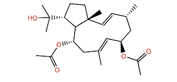 (1R,2E,4R,6R,7E,10S,11S,12R)-6,10-Diacetoxy-2,7-dolabelladien-18-ol