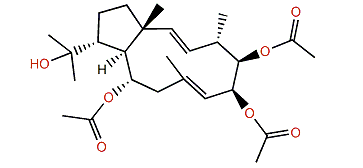 (1R,2E,4S,5R,6S,7E,10S,11S,12R)-5,6,10-Triacetoxy-2,7-dolabelladien-18-ol