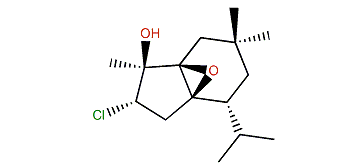 (1R,5R,6R,8S,9R)-8-chloro-1,6-epoxy-5-isopropyl-3,3,9-trimethylbicyclo[4.3.0]-nonan-9-ol