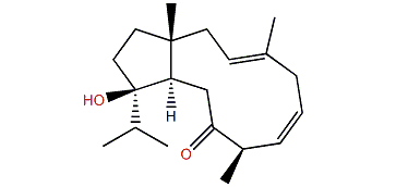(1R,3E,6Z,8R,11R,12R)-12-Hydroxydolabella-3,6-dien-9-one