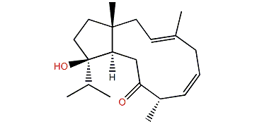 (1R,3E,6Z,8S,11R,12R)-12-Hydroxydolabella-3,6-dien-9-one