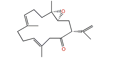 (1S,3S,4S,7E,11E)-3,4-Epoxy-13-oxo-7,11,15-cembratriene
