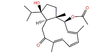 (1S,2S,3E,5Z,7E,11R,12R)-2-Acetoxy-12-hydroxydolabella-3,5,7-trien-9-one