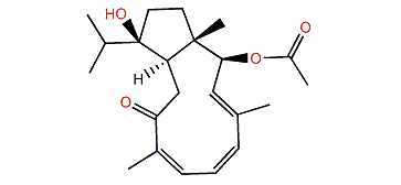 (1S,2S,3E,5Z,7Z,11R,12R)-2-Acetoxy-12-hydroxydolabella-3,5,7-trien-9-one