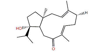 (1S,3E,7E,11S,12S)-12-Hydroxydolabella-3,7-dien-9-one