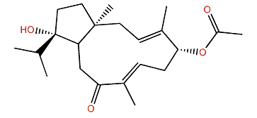 (1S,3E,5R,7E,11S,12S)-5-Acetoxy-12-hydroxydolabella-3,7-dien-9-one