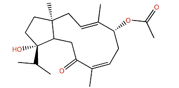 (1S,3E,5R,7Z,11S,12S)-5-Acetoxy-12-hydroxydolabella-3,7-dien-9-one