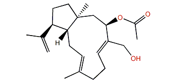 (1S,3R,4E,8E,11S,12R)-3-Acetoxy-4,8,18-dolabellatrien-16-ol