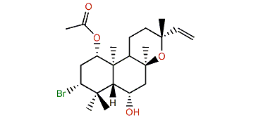 (1S,3R,5S,6S,8S,9S,10R,13R)-1-Acetoxy-3-bromo-6-hydroxy-8,13-epoxy-labd-14-ene