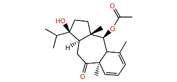 (1S,2S,3S,4Z,6Z,8R,11R,12R)-2-Acetoxy-12-hydroxydolasta-4,6-dien-9-one