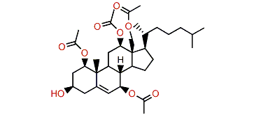 1b,7b,12b,18-Tetraacetoxycholest-5-en-3b-ol