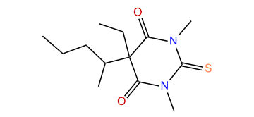 5-Ethyl-1,3-dimethyl-5-(1-methylbutyl)-2-thioxodihydro-4,6(1H,5H)-pyrimidinedione