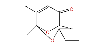 1,8-Dimethyl-3-ethyl-2,9-dioxabicyclo[3.3.1]non-7-en-6-one