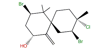 2,10-Dibromo-3-chloro-7(14)-chamigren-8-ol