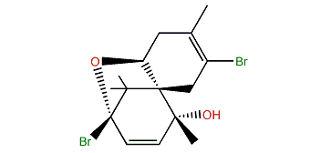 2,10-Dibromo-5,10-epoxy-2,8-chamigradien-7-ol
