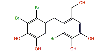 2,2',3-Tribromo-3',4,4',5-tetrahydroxy-6'-hydroxymethyldiphenylmethane