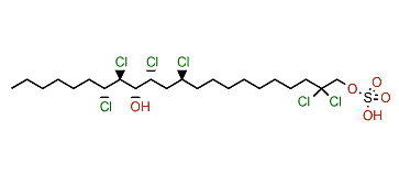 2,2,11,13,15,16-Hexachloro-14-docosanol-1-sulfate