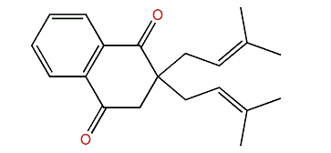 2,3-Dihydro-2,2-bis(3-methyl-2-butenyl)-1,4-naphthaIenedione