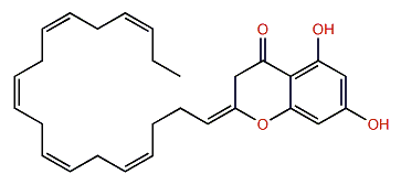 (Z,Z,Z,Z,Z)-2,3-Dihydro-5,7-Dihydroxy-2-(4,7,10,13,16-nonadecapentaenyl)-4H-1-benzopyran-4-one