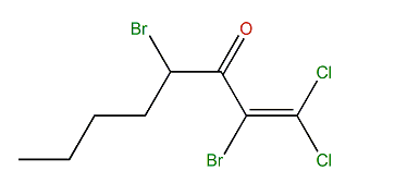 2,4-Dibromo-1,1-dichloro-1-octen-3-one
