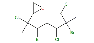 2,5-Dibromo-1,3,6-trichloro-2,6-dimethyl-7,8-epoxyoctane