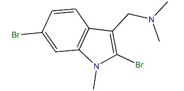 2,6-Dibromo-N-methylgramine