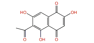 6-Acetyl-2,5,7-trihydroxy-1,4-naphthoquinone