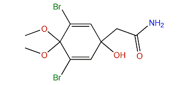 2-(3,5-Dibromo-1-hydroxy-4,4-dimethoxycyclohexa-2,5-dienyl)-acetamide