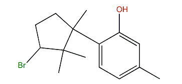 2-(3-Bromo-1,2,2-trimethylcyclopentyl)-5-methylphenol