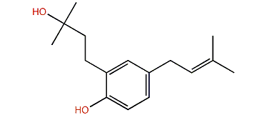 2-(3-Hydroxy-3-methylbutyl)-4-prenylphenol