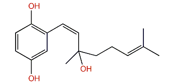 2-(2Z)-(3-Hydroxy-3,7-dimethyl-2,6-octdienyl)-1,4-benzenediol