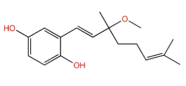 2-(E)-(3-Methoxy-3,7-dimethyl-1,6-octadienyl)-1,4-benzenediol