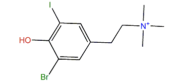 2-(4-Hydroxy-3-bromo-5-iodophenyl)-N,N,N-trimethylethanaminium