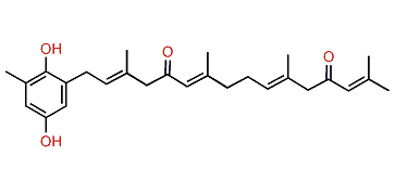 2-(2'E,6'E,10'E)-5',13'-Dioxo-3',7',11',15'-tetramethylhexadeca-2',6',10',14'-tetraenyl-6-methylhydroquinone
