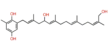 2-(2'E,6'E,10'E,14'Z)-5'-Hydroxy-15'-hydroxymethyl-3',7',11'-trimethylhexadeca-2',6',10',14'-tetraenyl-6-methylhydroquinone