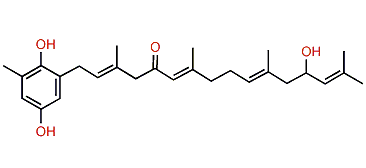 2-(2'E,6'E,10'E)-5'-Oxo-13'-hydroxy-3',7',11',15'-tetramethylhexadeca-2',6',10',14'-tetraenyl-6-methylhydroquinone