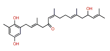 2-(2'E,6'Z,10'E)-5'-Oxo-13'-hydroxy-3',7',11',15'-tetramethylhexadeca-2',6',10',14'-tetraenyl-6-methylhydroquinone