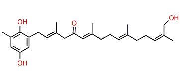 2-(2'E,6'E,10'E,14'Z)-5'-Oxo-15'-hydroxymethyl-3',7',11'-trimethylhexadeca-2',6',10',14'-tetraenyl-6-methylhydroquinone
