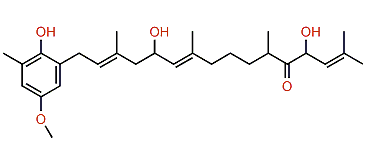 2-(5,13-Dihydroxy-3,7,11,15-tetramethyl-12-oxo-2,6,14-hexadecatrienyl)-4-methoxy-6-methylphenol