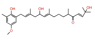 2-(5,15-Dihydroxy-3,7,11,15-tetramethyl-12-oxo-2,6,13-hexadecatrienyl)-4-methoxy-6-methylphenol
