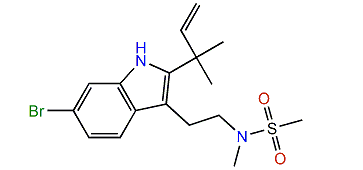 N-(2-[6-Bromo-2-(1,1-dimethyl-2-propenyl)-1H-indol-3-yl]ethyl)-N-methylmethanesulfonamide