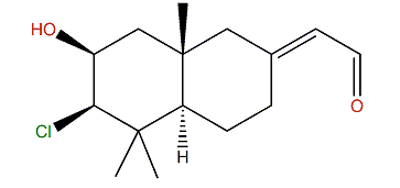 (E)-2-(6-Chlorooctahydro-7-hydroxy-5,5,8a-trimethylnaphthalen-2(1H)-ylidene)-acetaldehyde