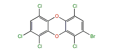 2-Bromo-1,4,6,8,9-pentachlorodibenzo-p-dioxin