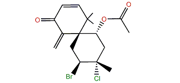 2-Bromo-3-chloro-5-acetoxy-7(14),9-chamigradien-8-one
