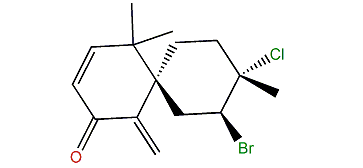 2-Bromo-3-chloro-7(14),9-chamigradien-8-one