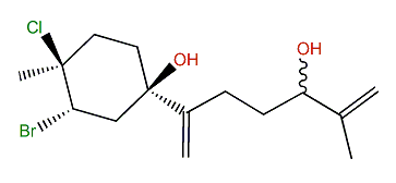 2-Bromo-3-chlorobisabola-7(14),11-diene-6,10-diol