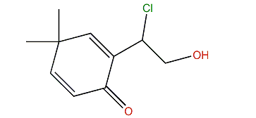 2-Chloro-1-hydroxy-3(8),5-ochtodadien-4-one