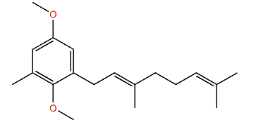 (E)-2-(3,7-Dimethyl-2,6-octadienyl)-1,4-dimethoxy-6-methylbenzene